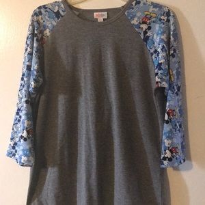 Lightly worn lularoe Disney “baseball tee” Mickey
